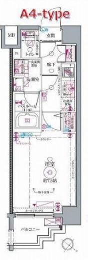 クレヴィスタ代田橋 2階 間取り図