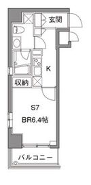 カスタリア中目黒 312 間取り図