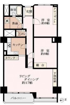 麹町三番町マンション 4階 間取り図