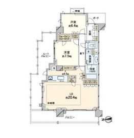 シティハウス神宮北参道 5階 間取り図