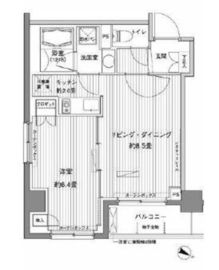 ヒューリックレジデンス茗荷谷 407 間取り図