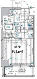 レガリス高田馬場 6階 間取り図