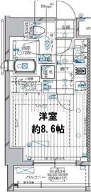 レガリス高田馬場 4階 間取り図