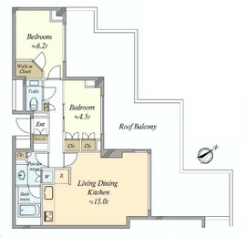 ブリリア代官山プレステージ 5階 間取り図