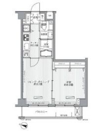 メゾンカルム西新宿 110 間取り図