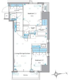 ルフォンプログレ文京湯島 901 間取り図