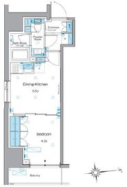 ルフォンプログレ文京湯島 504 間取り図