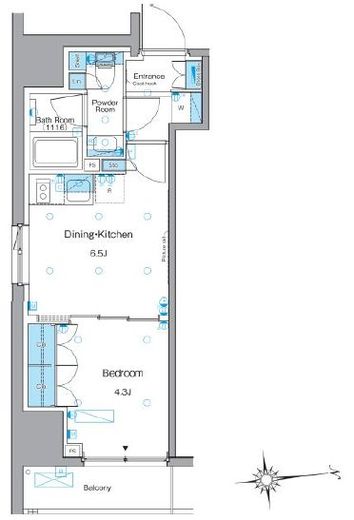 ルフォンプログレ文京湯島 1004 間取り図