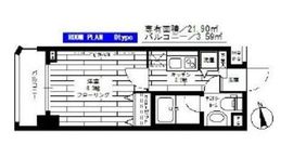 ステージグランデ本郷 6階 間取り図