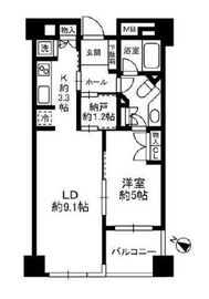 パークノヴァ乃木坂 3階 間取り図