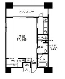 レジディア錦糸町 1301 間取り図