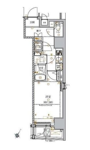 アルテシモリブラ 4階 間取り図