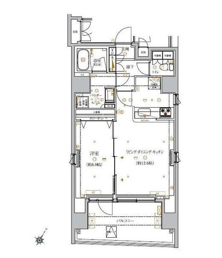 アルテシモリブラ 11階 間取り図