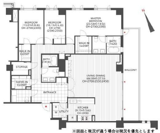 The Upper House 203 間取り図