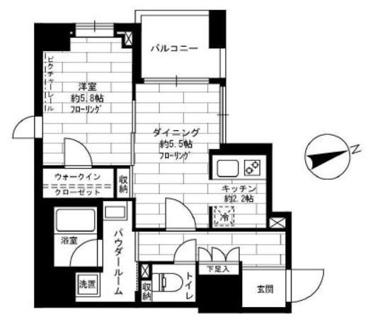 ステージグランデ蔵前 3階 間取り図