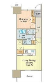 東京ミッドベイ勝どき 5階 間取り図