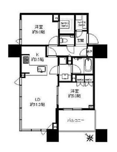 グランドミレーニア タワー＆スイート 3階 間取り図