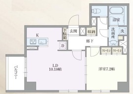 ベルエスパス箱崎 704 間取り図