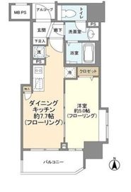 グローベル新大久保マスターズゲート 2階 間取り図