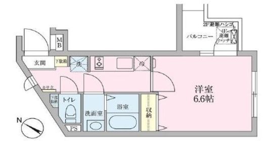 モン・シャトー代々木 201 間取り図