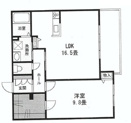 ヘリテイジ八雲 305 間取り図