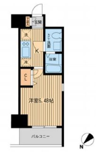 エコロジー潮見レジデンス 1206 間取り図