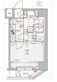 メイクスデザイン門前仲町2 2階 間取り図