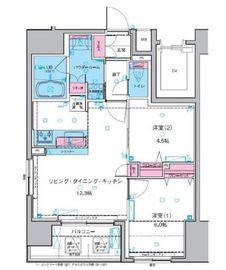 ジェノヴィア浅草2スカイガーデン 11階 間取り図