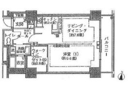 シティコート目黒 2-308 間取り図