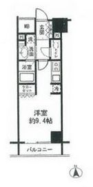 コンフォリア新宿御苑2 502 間取り図