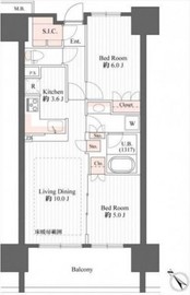 東京ミッドベイ勝どき 5階 間取り図