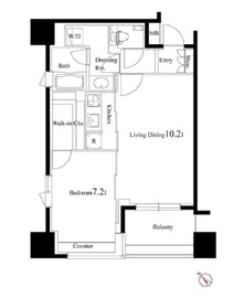 パークハビオ赤坂氷川町 203 間取り図