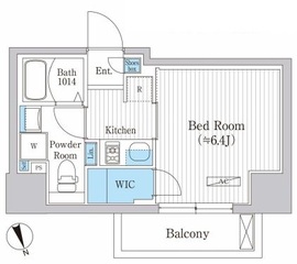 イプセ品川戸越 801 間取り図