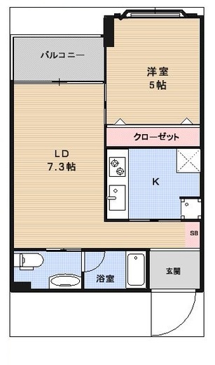 ベルジューレ高輪 303 間取り図