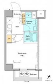 プラウドフラット根津谷中 305 間取り図