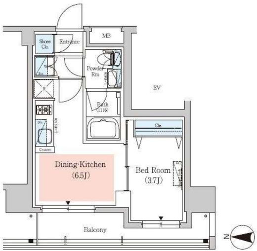 アーバネックス深川住吉2 605 間取り図