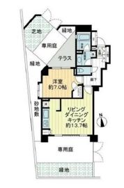 クオリア目黒祐天寺 1階 間取り図