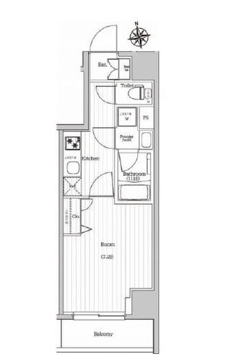 プレミアムキューブジー東新宿 5階 間取り図