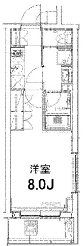 セジョリ自由が丘 204 間取り図