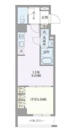 ベルエスパス箱崎 404 間取り図