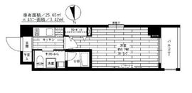 ステージグランデ神楽坂 2階 間取り図