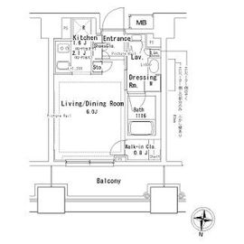 パークアクシス御茶ノ水ステージ 820 間取り図