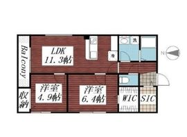 ISLA綱町 201 間取り図