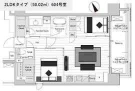 ASPRIME八丁堀 (アスプライム八丁堀) 604 間取り図