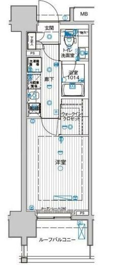 ル・リオン豊洲ウォーターフロント 10階 間取り図