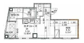 麻布台TSタワー 501 間取り図