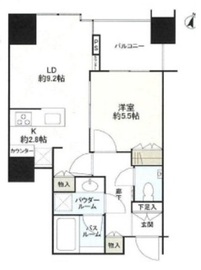 大崎ウエストシティタワーズ ウエスト 17階 間取り図