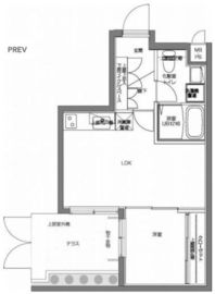 パティーナV代々木上原 1階 間取り図