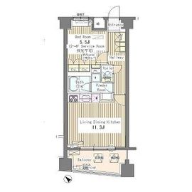 グレースレジデンス東京 203 間取り図