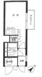 パークノヴァ神宮前 2階 間取り図